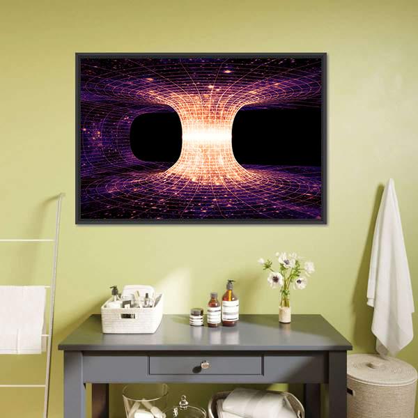 Einstein-Rosen Bridge Canvas Wall Art-3 Horizontal-Gallery Wrap-25" x 16"-Tiaracle