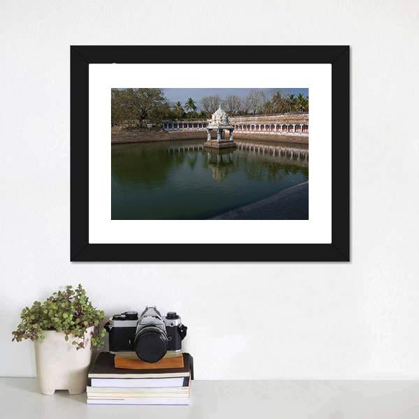 Ekambareswarar Temple Kanchipuram Canvas Wall Art-5 Horizontal-Gallery Wrap-22" x 12"-Tiaracle
