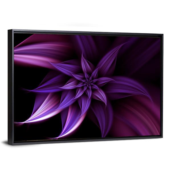 Elegant Fantasy Flower Canvas Wall Art-5 Horizontal-Gallery Wrap-22" x 12"-Tiaracle