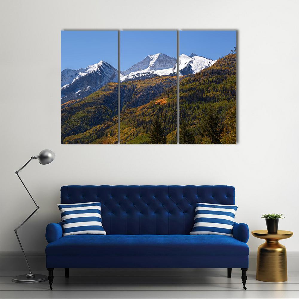 Elk Mountains Colorado Canvas Wall Art-3 Horizontal-Gallery Wrap-37" x 24"-Tiaracle