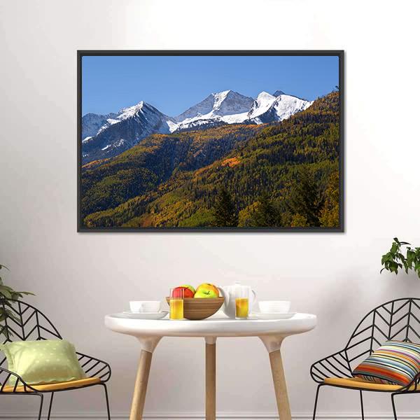 Elk Mountains Colorado Canvas Wall Art-1 Piece-Floating Frame-24" x 16"-Tiaracle