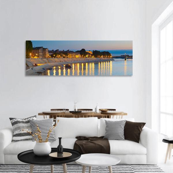 Embankment Of Arles Panoramic Canvas Wall Art-1 Piece-36" x 12"-Tiaracle