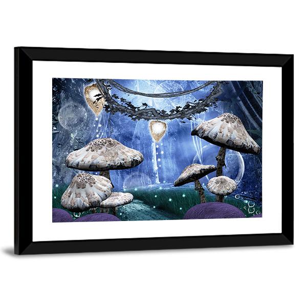 Enchanted Fantasy Forest Canvas Wall Art-3 Horizontal-Gallery Wrap-25" x 16"-Tiaracle