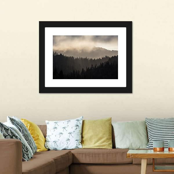 Endless Forest In Humboldt Canvas Wall Art-1 Piece-Framed Print-20" x 16"-Tiaracle