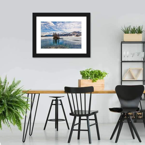 Engadine Valley Switzerland Canvas Wall Art-3 Horizontal-Gallery Wrap-25" x 16"-Tiaracle