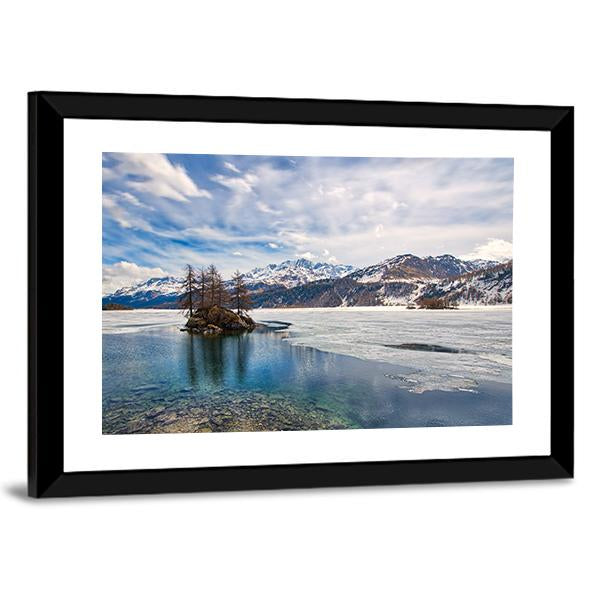 Engadine Valley Switzerland Panoramic Canvas Wall Art-1 Piece-36" x 12"-Tiaracle
