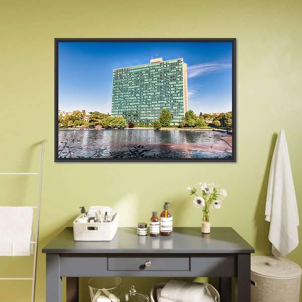 ENI Headquarters Canvas Wall Art-3 Horizontal-Gallery Wrap-25" x 16"-Tiaracle