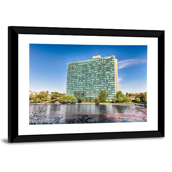 ENI Headquarters Canvas Wall Art-3 Horizontal-Gallery Wrap-25" x 16"-Tiaracle