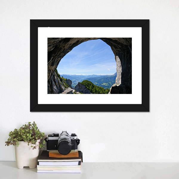 Entrance Of Eisriesenwelt Canvas Wall Art-3 Horizontal-Gallery Wrap-25" x 16"-Tiaracle