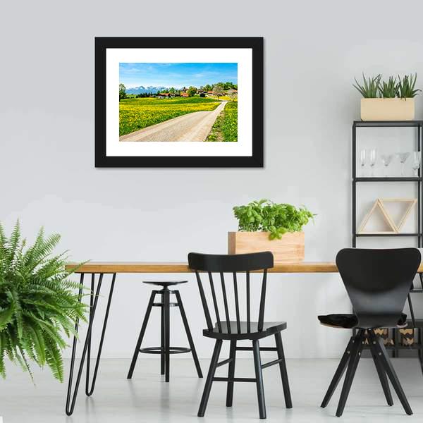 European Alps Near Fuessen Canvas Wall Art-3 Horizontal-Gallery Wrap-25" x 16"-Tiaracle