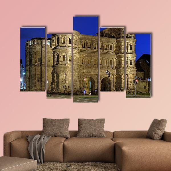 The Porta Nigra Canvas Wall Art-5 Pop-Gallery Wrap-47" x 32"-Tiaracle