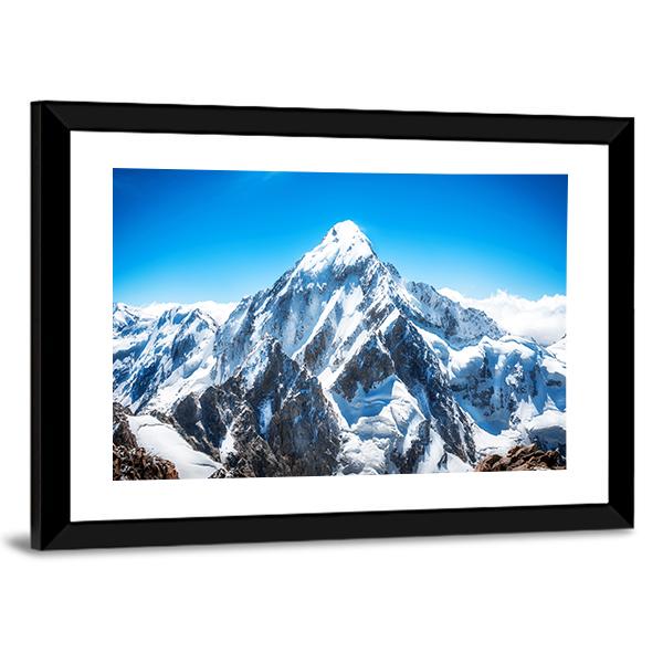 Everest Mountain Peak Panoramic Canvas Wall Art-1 Piece-36" x 12"-Tiaracle
