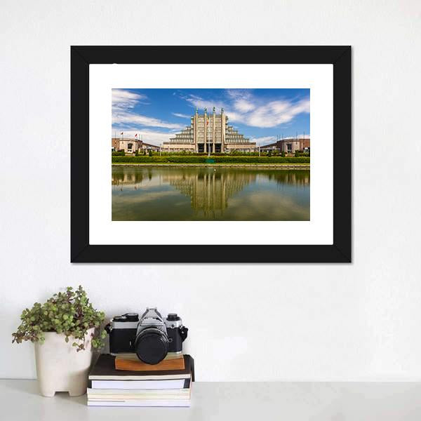 Exhibition Halls Brussels Canvas Wall Art-3 Horizontal-Gallery Wrap-25" x 16"-Tiaracle