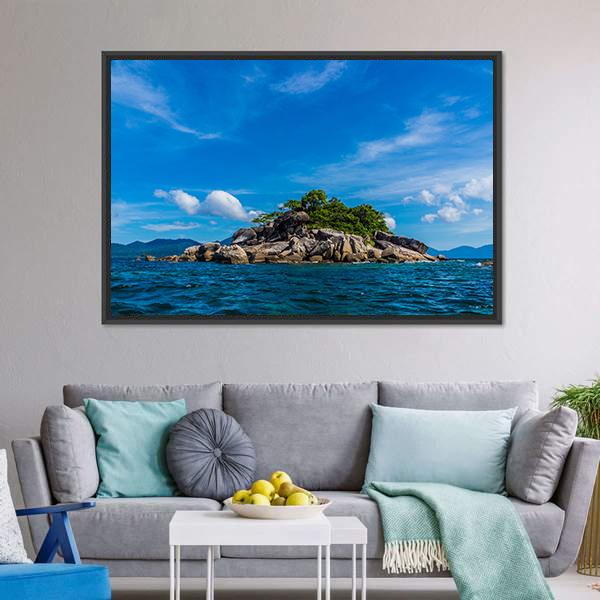 Exotic Island Thailand Canvas Wall Art-5 Horizontal-Gallery Wrap-22" x 12"-Tiaracle