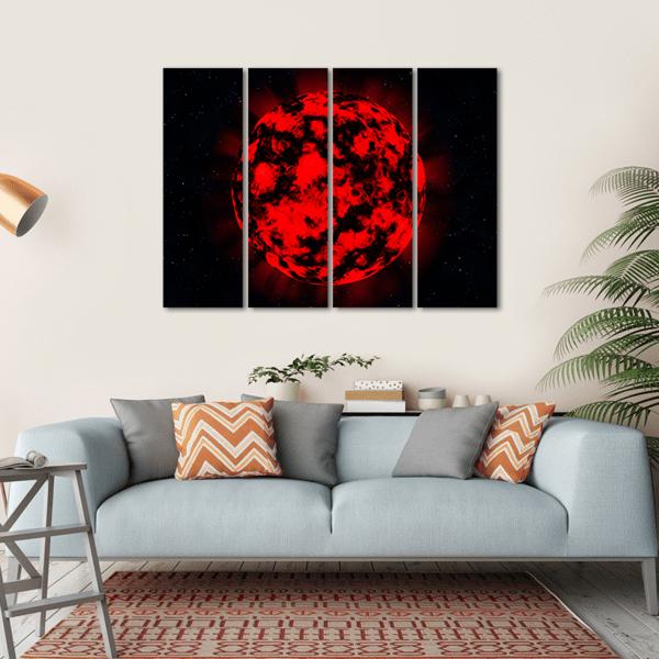 Explosion In Deep Space Canvas Wall Art-4 Horizontal-Gallery Wrap-34" x 24"-Tiaracle
