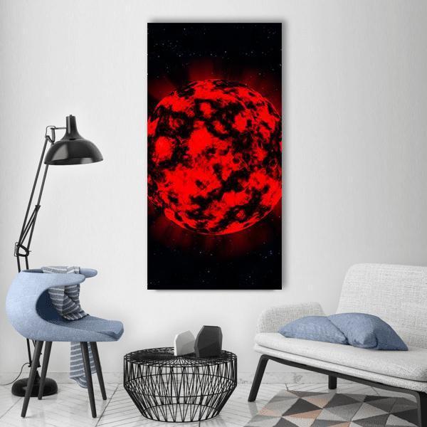 Explosion In Deep Space Vertical Canvas Wall Art-1 Vertical-Gallery Wrap-12" x 24"-Tiaracle