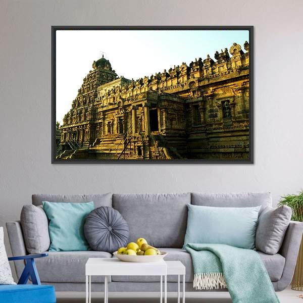 Facade Of The Architectural Wonder Canvas Wall Art-1 Piece-Floating Frame-24" x 16"-Tiaracle