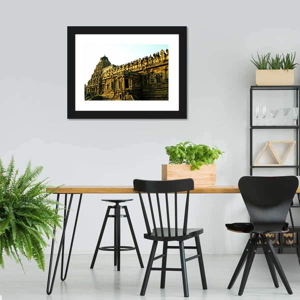Facade Of The Architectural Wonder Canvas Wall Art-5 Horizontal-Gallery Wrap-22" x 12"-Tiaracle