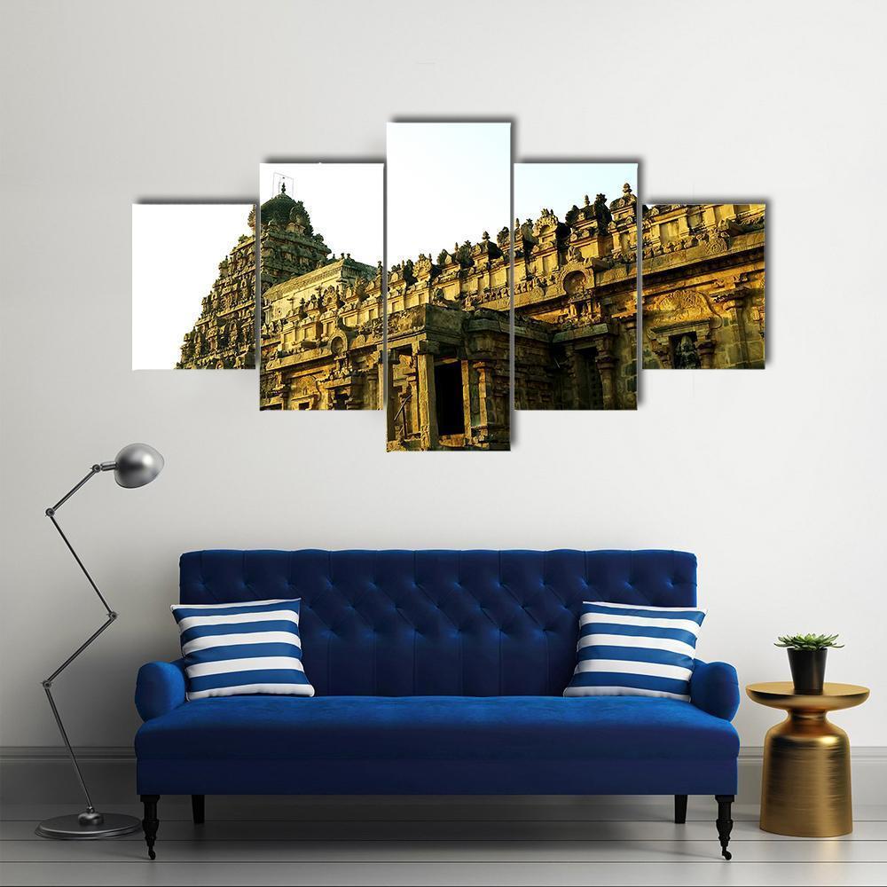 Facade Of The Architectural Wonder Canvas Wall Art-5 Star-Gallery Wrap-62" x 32"-Tiaracle