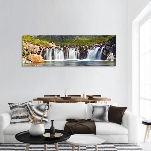 Fairy Pools Scotland Panoramic Canvas Wall Art-1 Piece-36" x 12"-Tiaracle