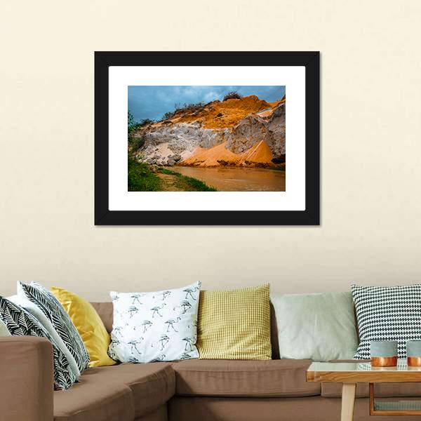Fairy Stream Vietnam Canvas Wall Art-3 Horizontal-Gallery Wrap-25" x 16"-Tiaracle