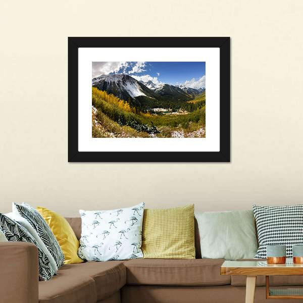 Fall Color In Ridgway Colorado Canvas Wall Art-5 Horizontal-Gallery Wrap-22" x 12"-Tiaracle