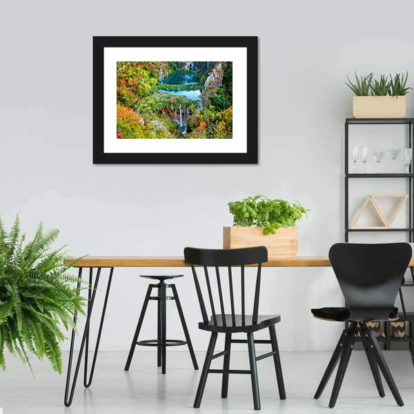 Fall Valley Landscape Canvas Wall Art-3 Horizontal-Gallery Wrap-25" x 16"-Tiaracle