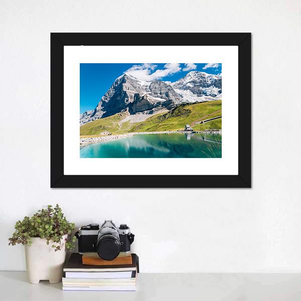 Fallbodensee Lake Canvas Wall Art-5 Horizontal-Gallery Wrap-22" x 12"-Tiaracle