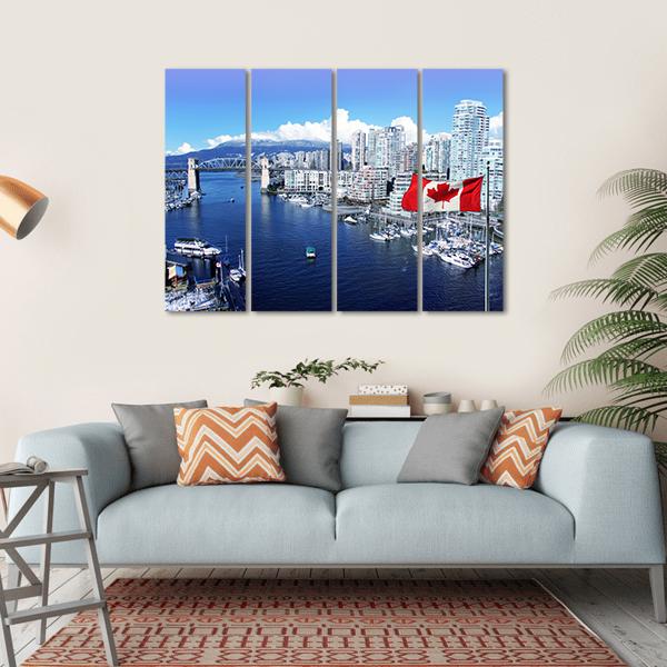 False Creek Canada Canvas Wall Art-4 Horizontal-Gallery Wrap-34" x 24"-Tiaracle