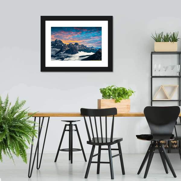Famous Italian National Park Canvas Wall Art-3 Horizontal-Gallery Wrap-25" x 16"-Tiaracle