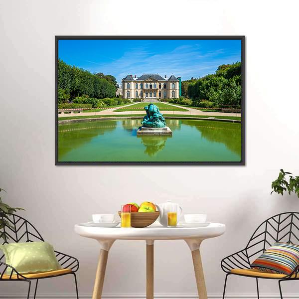 Famous Rodin Museum Canvas Wall Art-3 Horizontal-Gallery Wrap-25" x 16"-Tiaracle
