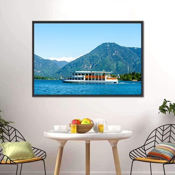 Famous Tegernsee Lake Canvas Wall Art-5 Horizontal-Gallery Wrap-22" x 12"-Tiaracle