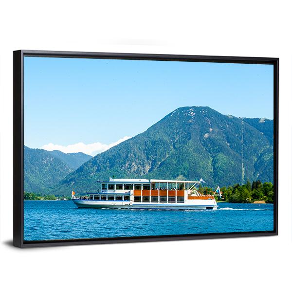 Famous Tegernsee Lake Canvas Wall Art-5 Horizontal-Gallery Wrap-22" x 12"-Tiaracle