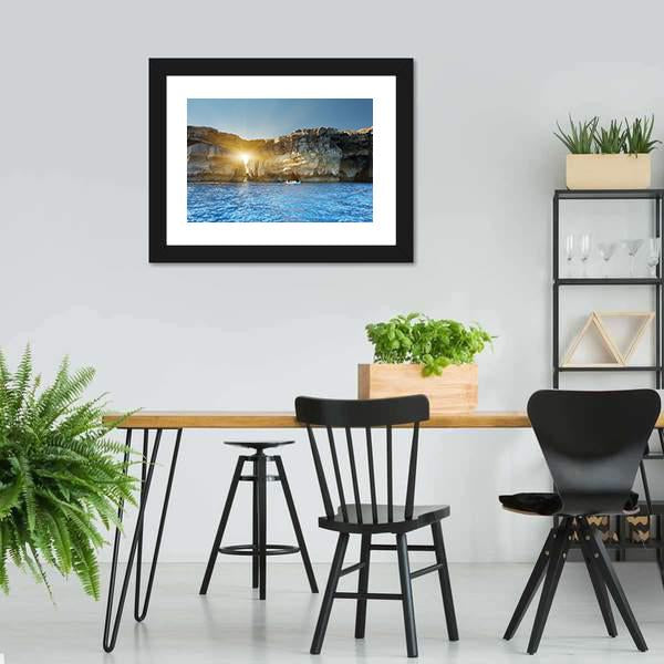 Fantastic Azure Window Canvas Wall Art-3 Horizontal-Gallery Wrap-25" x 16"-Tiaracle