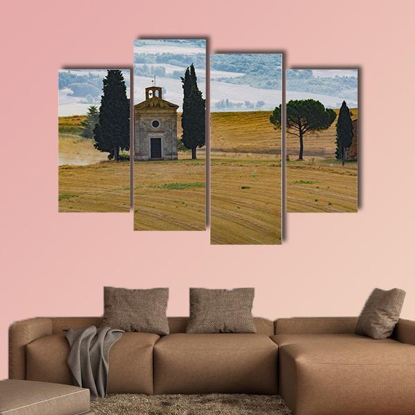Farmhouse & Cypress Canvas Wall Art-4 Pop-Gallery Wrap-50" x 32"-Tiaracle