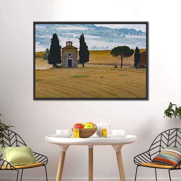 Farmhouse & Cypress Canvas Wall Art-3 Horizontal-Gallery Wrap-25" x 16"-Tiaracle