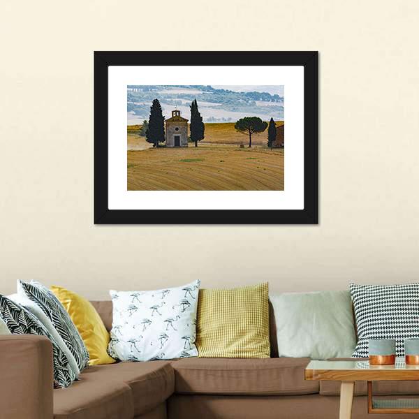 Farmhouse & Cypress Canvas Wall Art-3 Horizontal-Gallery Wrap-25" x 16"-Tiaracle