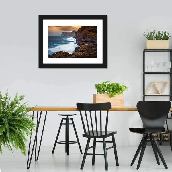 Faroe Islands Canvas Wall Art-3 Horizontal-Gallery Wrap-25" x 16"-Tiaracle