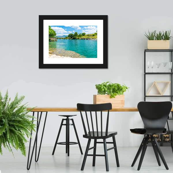 Fast River Tsievna Canvas Wall Art-3 Horizontal-Gallery Wrap-25" x 16"-Tiaracle
