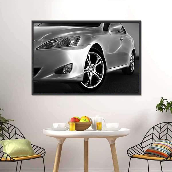 Fast Sports Car Canvas Wall Art-1 Piece-Floating Frame-24" x 16"-Tiaracle