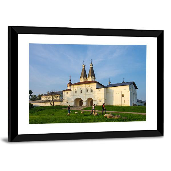 Ferapontov Convent In Summer Canvas Wall Art-3 Horizontal-Gallery Wrap-25" x 16"-Tiaracle