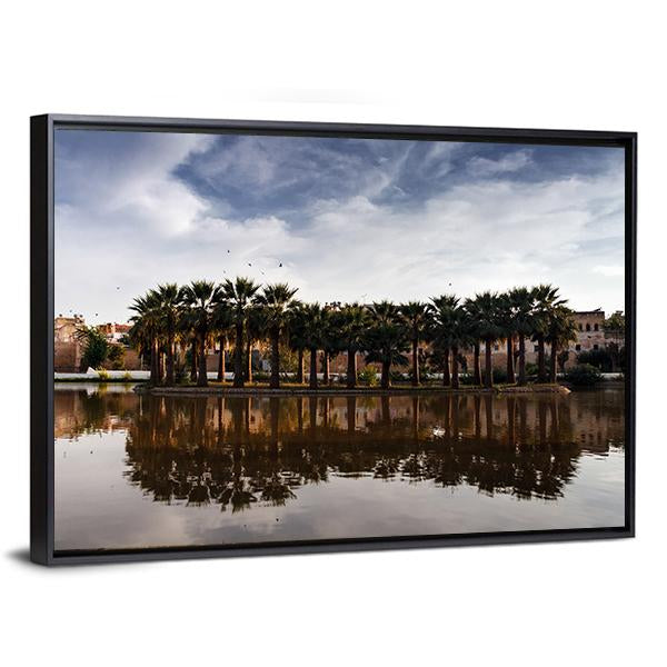 Fes Scenery Morocco Canvas Wall Art-3 Horizontal-Gallery Wrap-25" x 16"-Tiaracle