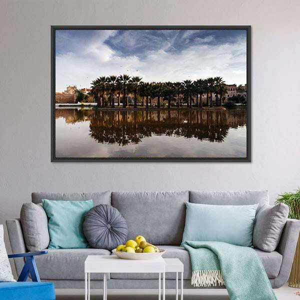 Fes Scenery Morocco Canvas Wall Art-3 Horizontal-Gallery Wrap-25" x 16"-Tiaracle