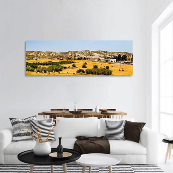 Fields Landscape Panoramic Canvas Wall Art-1 Piece-36" x 12"-Tiaracle