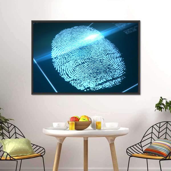 Fingerprint Identification Canvas Wall Art-3 Horizontal-Gallery Wrap-25" x 16"-Tiaracle