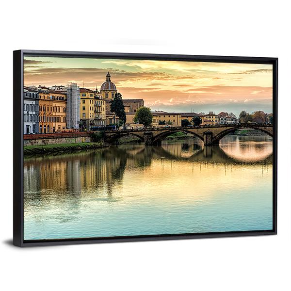 Five Arched Bridge Canvas Wall Art-3 Horizontal-Gallery Wrap-25" x 16"-Tiaracle