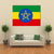 Flag Of Ethiopia Canvas Wall Art-1 Piece-Gallery Wrap-36" x 24"-Tiaracle