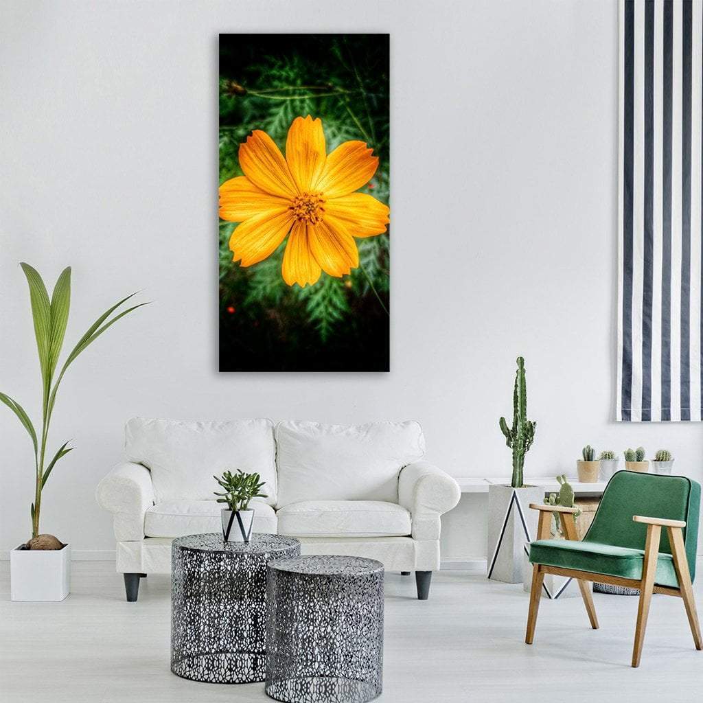 Floral Blossom Flower Vertical Canvas Wall Art-1 Vertical-Gallery Wrap-12" x 24"-Tiaracle