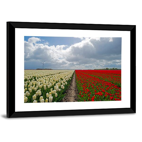 Flowers In Spring Canvas Wall Art-5 Horizontal-Gallery Wrap-22" x 12"-Tiaracle