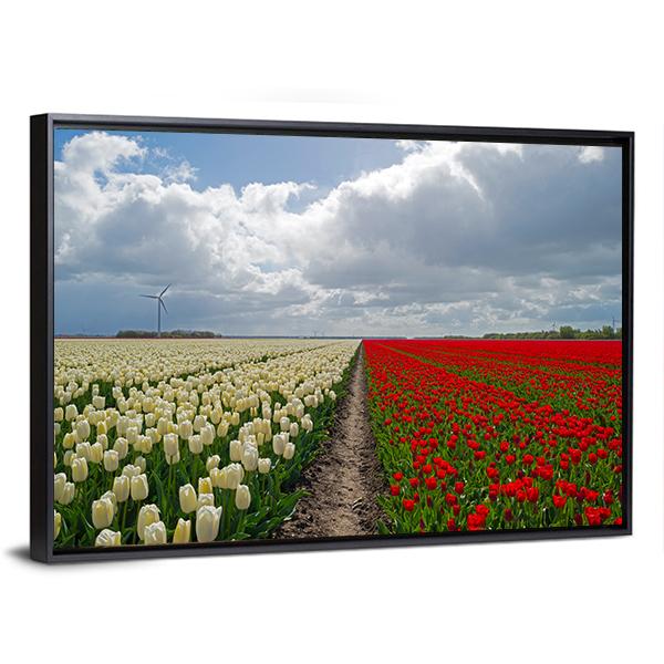 Flowers In Spring Canvas Wall Art-5 Horizontal-Gallery Wrap-22" x 12"-Tiaracle
